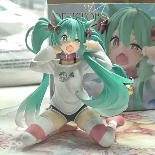 11cm Hatsune Miku Neko T-Shirt Figurine