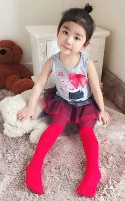 Fashionable Ballet Tights for Kids - Velvet Material