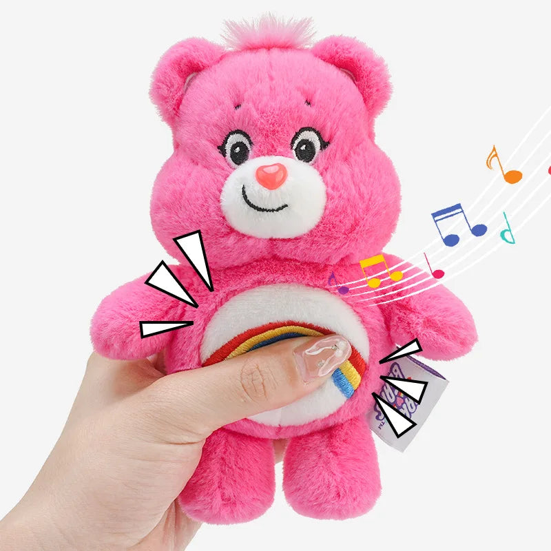 Kawaii Care Bears Plush Toy Keychain with Sound