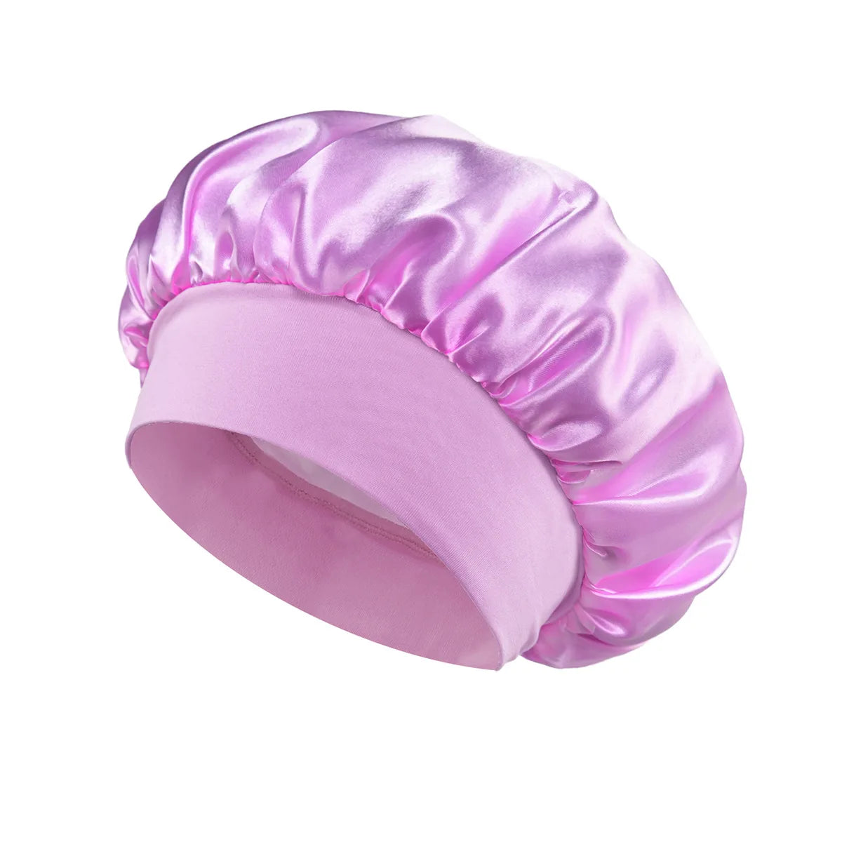 Large Silk Satin Lined Hair Bonnet - Sleep & Shower Cap for Long Hair