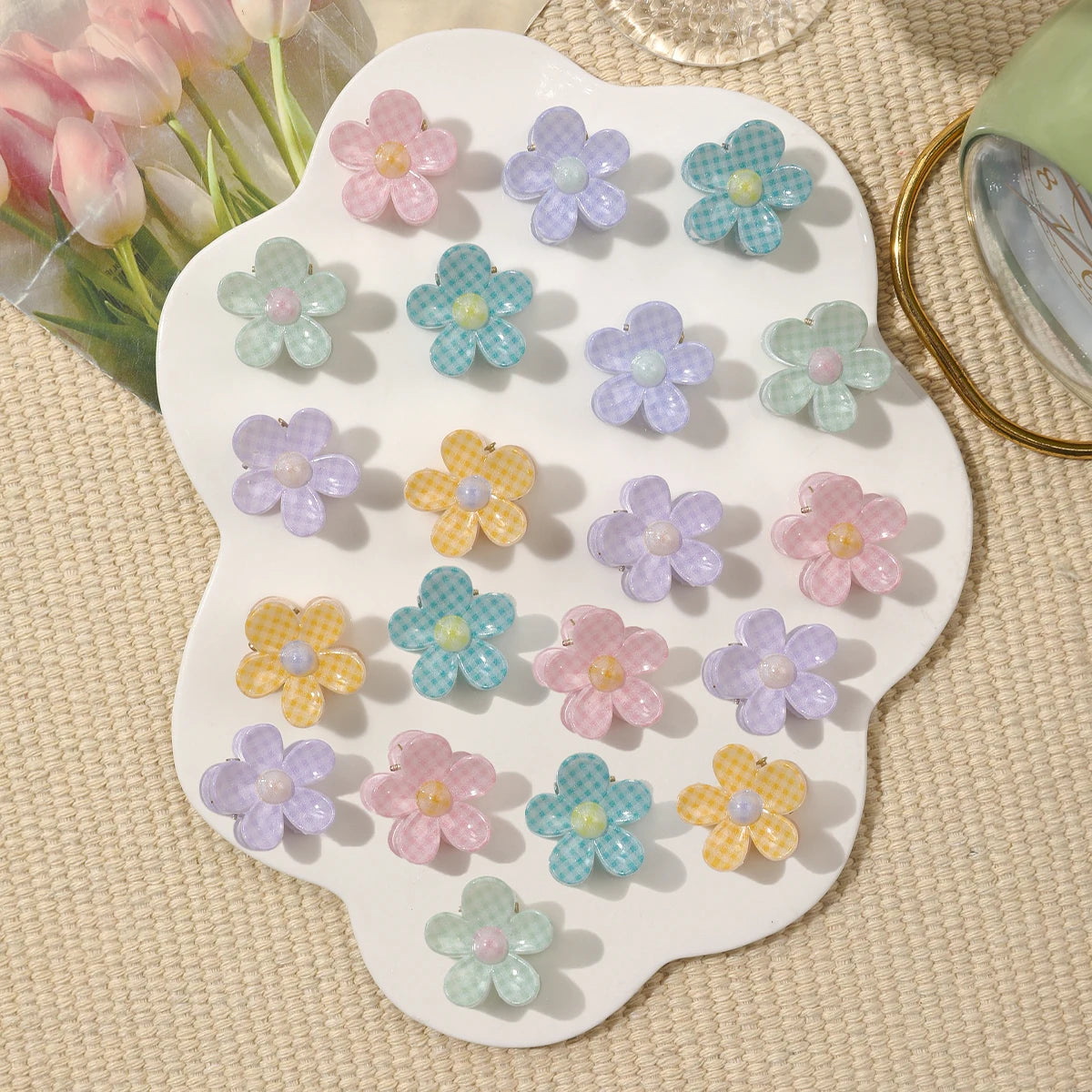 Creaseless Mini Flower Hair Clips for Effortless Styling