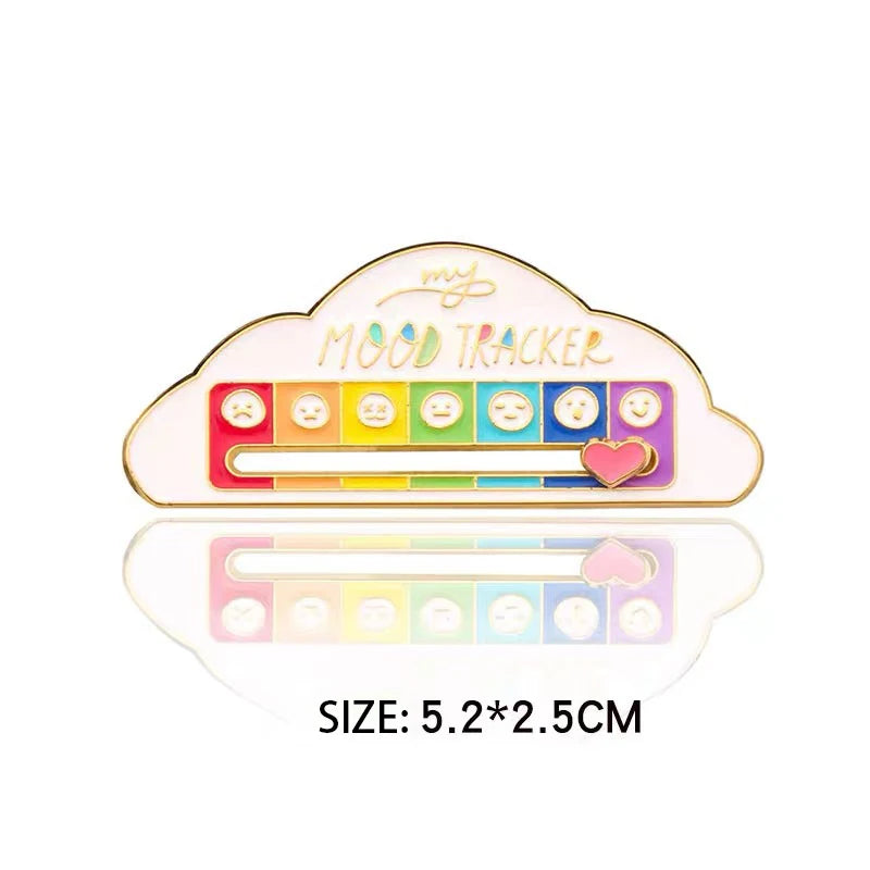Social Battery Expression Brooch - Mood Conversion Badge