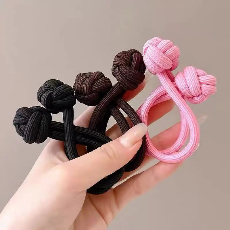 High Elasticity Rubber Hair Ties - 10 Pcs Set