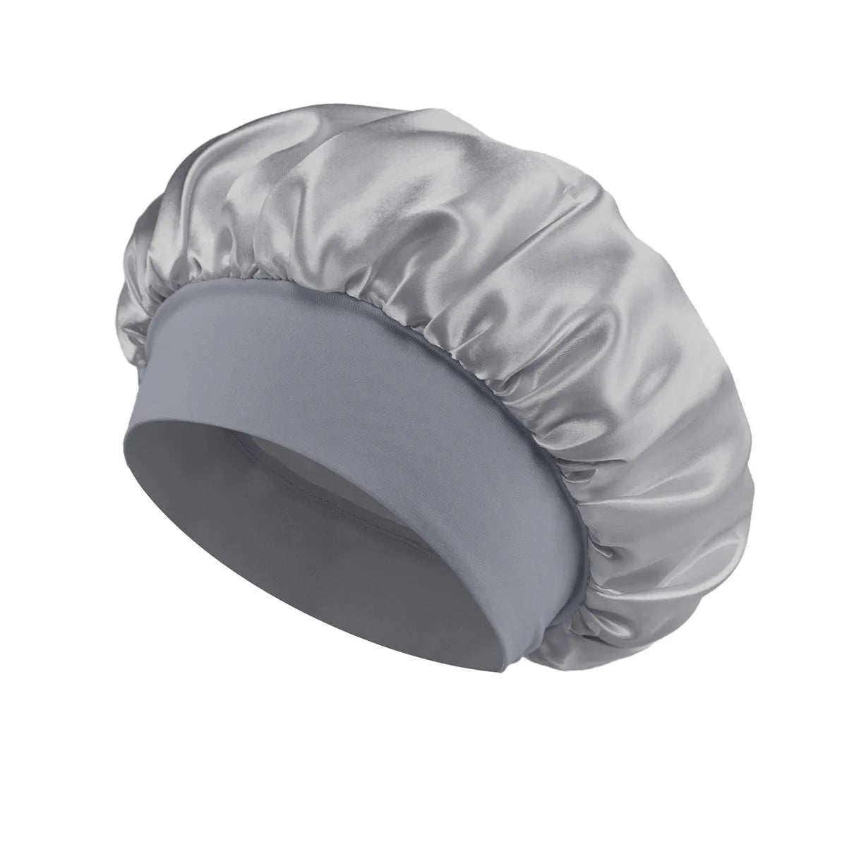 Large Silk Satin Lined Hair Bonnet - Sleep & Shower Cap for Long Hair