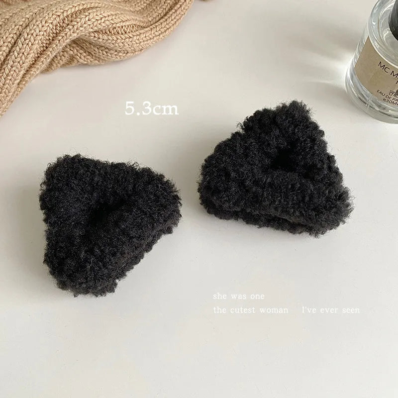Cute Plush Cat Ears Hair Clips for Girls