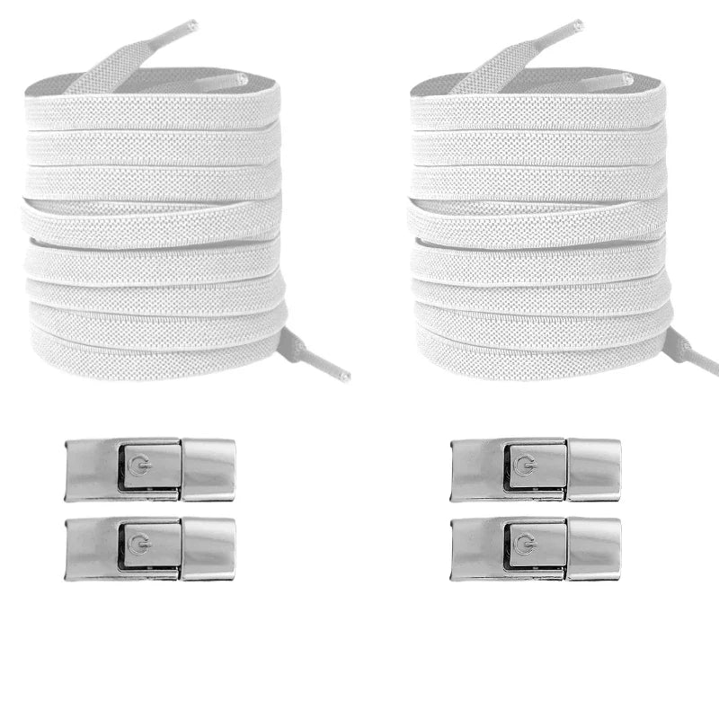 No Tie Elastic Shoelaces for Sneakers - Easy Lock System