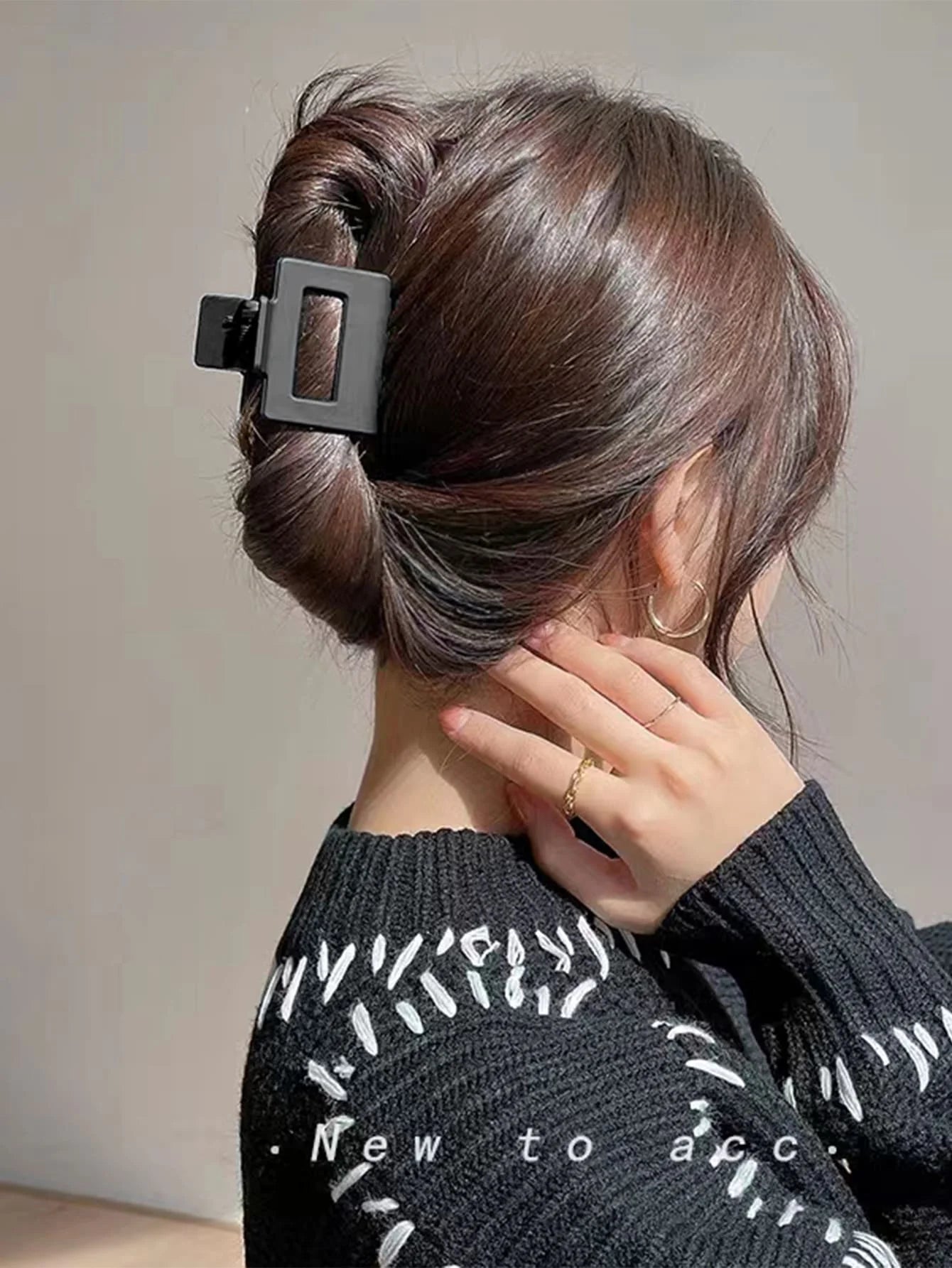 Colorful Big Hair Claw Clips - 5 Pack