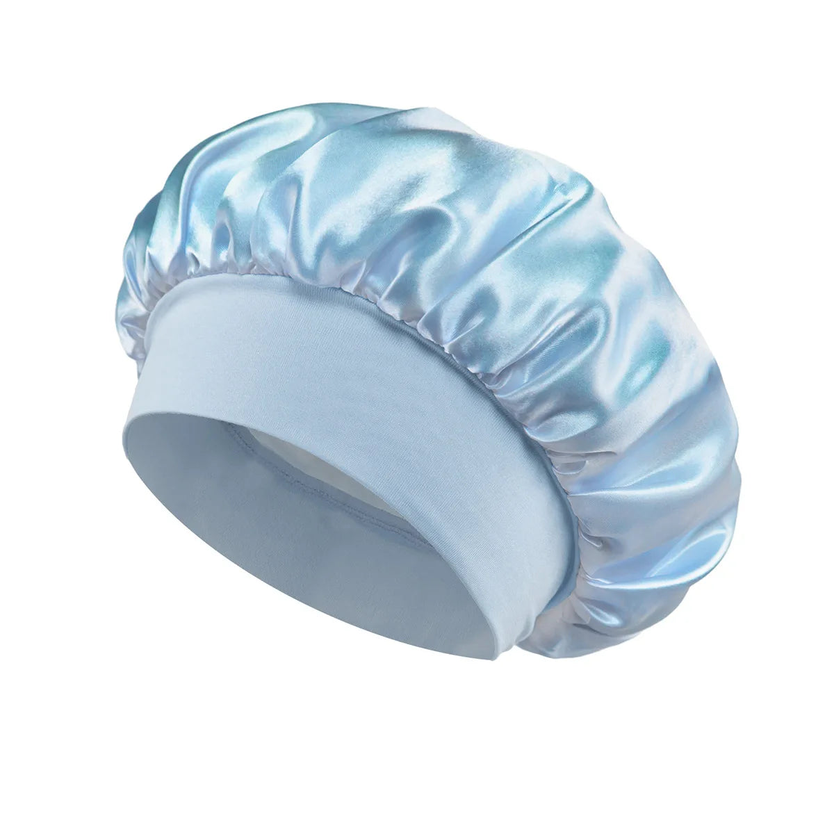 Large Silk Satin Lined Hair Bonnet - Sleep & Shower Cap for Long Hair