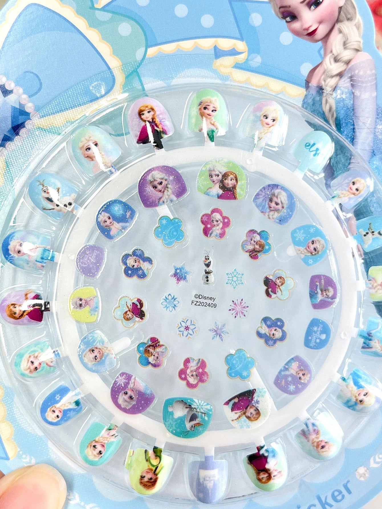 Disney Cartoon Frozen Princess Snow White Makeup Nail Stickers 250 Pcs Mermaid Stitch Stickers Toy For Kids DIY