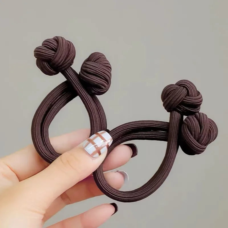 High Elasticity Rubber Hair Ties - 10 Pcs Set