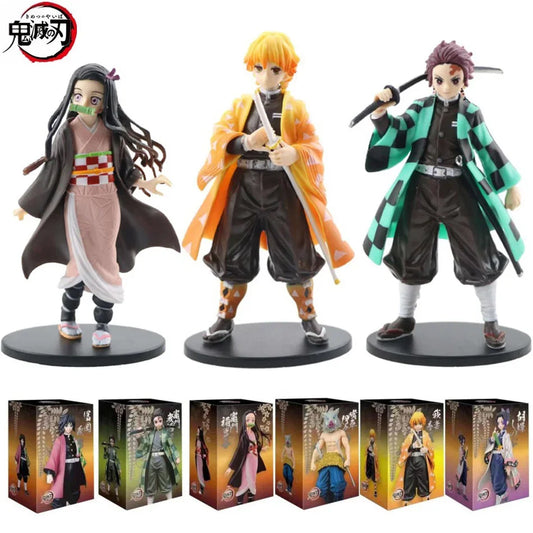 Demon Slayer Action Figures - Tanjiro, Nezuko & Friends