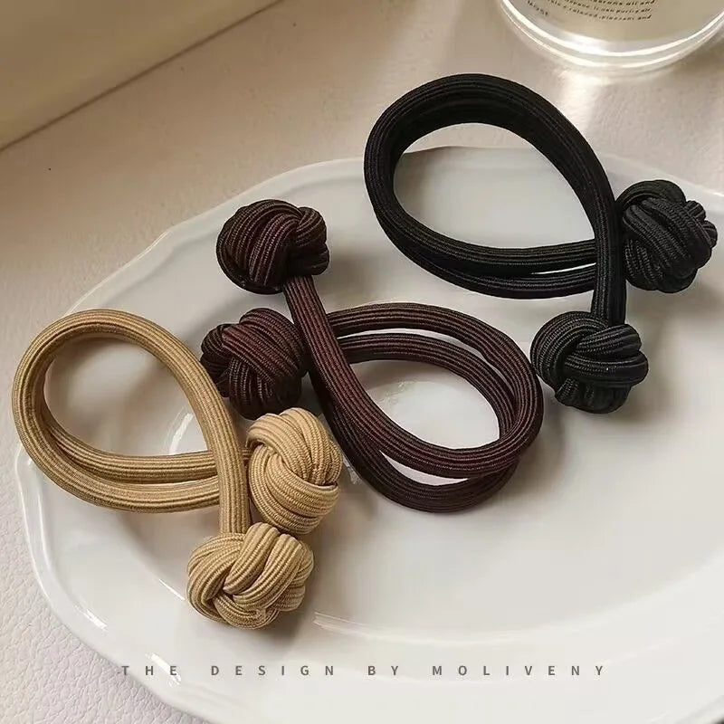 High Elasticity Rubber Hair Ties - 10 Pcs Set