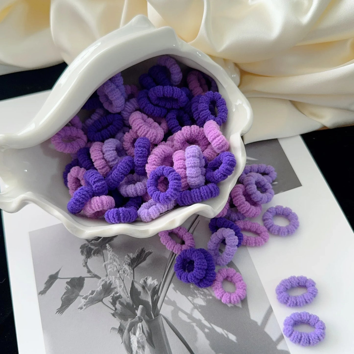 Colorful Nylon Elastic Hair Ties - Perfect for Kids