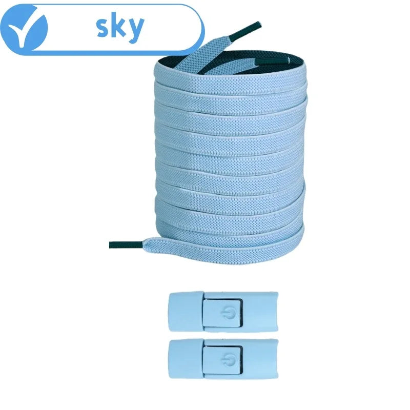 No Tie Elastic Shoelaces for Sneakers - Easy Lock System