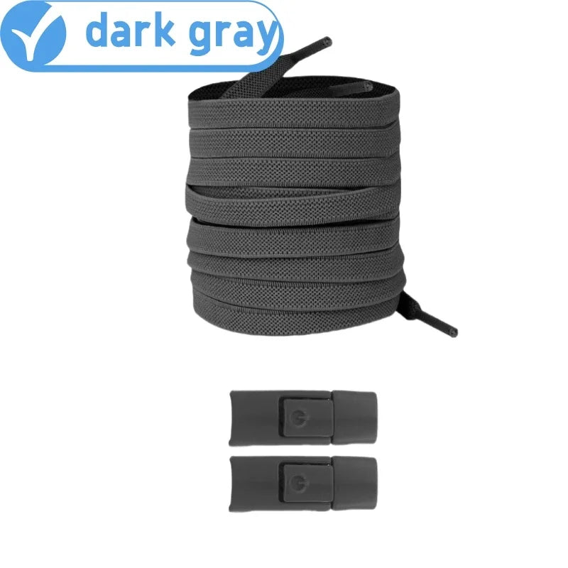 No Tie Elastic Shoelaces for Sneakers - Easy Lock System