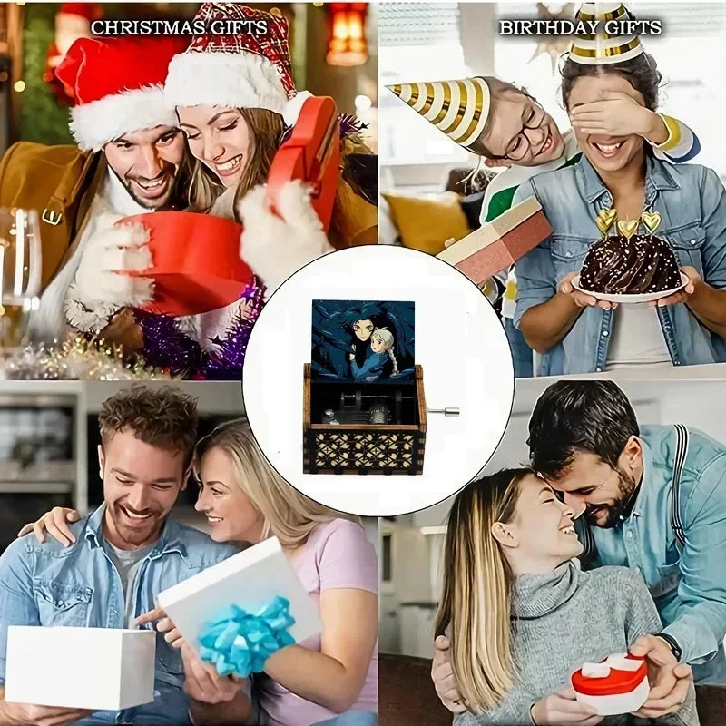 Hand-Cranked Anime Music Box - Perfect Gift for Any Occasion