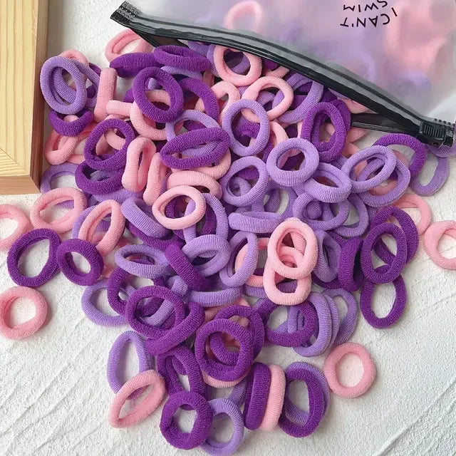 Colorful Nylon Elastic Hair Ties - Perfect for Kids