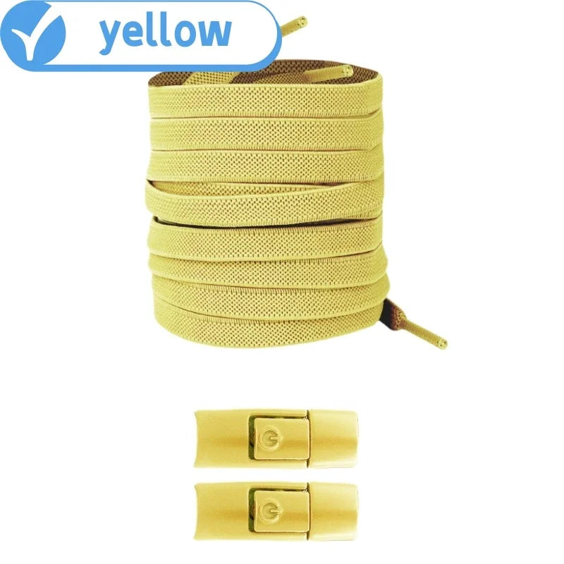 No Tie Elastic Shoelaces for Sneakers - Easy Lock System