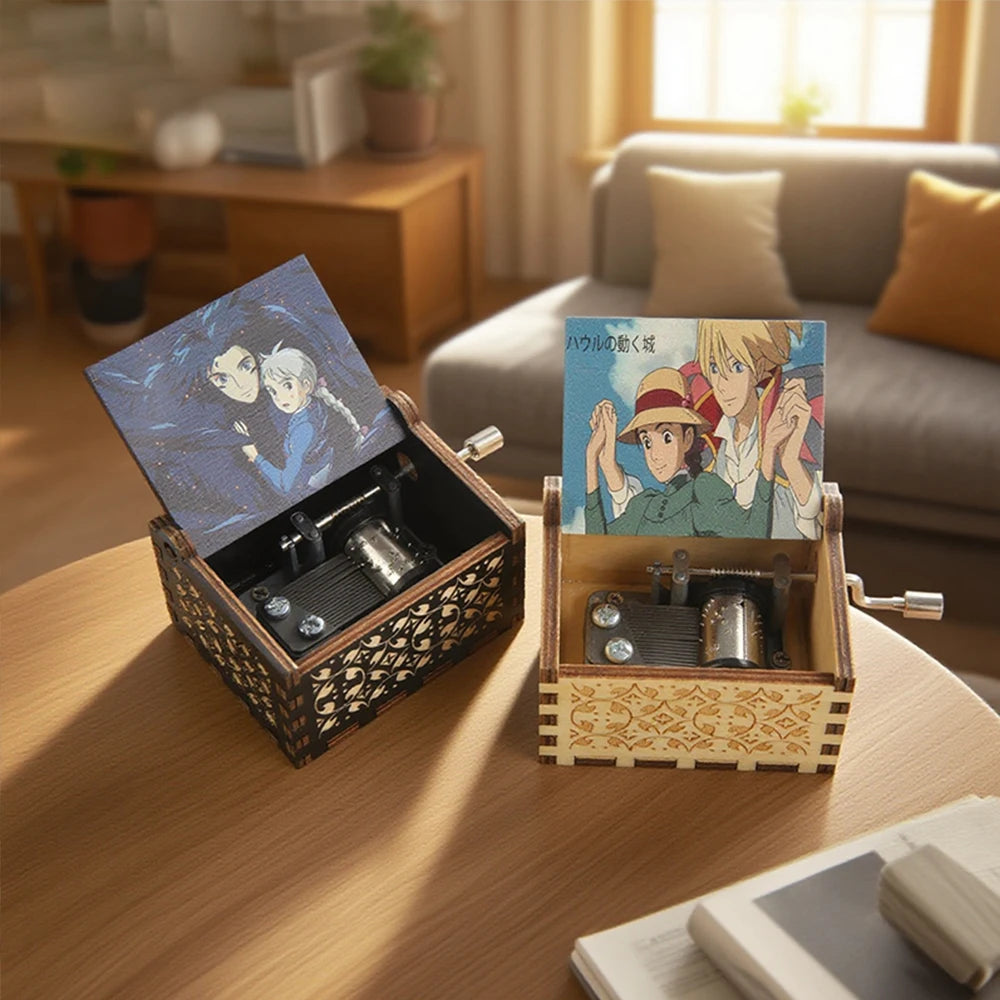 Hand-Cranked Anime Music Box - Perfect Gift for Any Occasion
