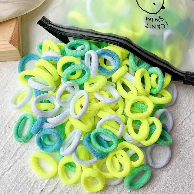 Colorful Nylon Elastic Hair Ties - Perfect for Kids