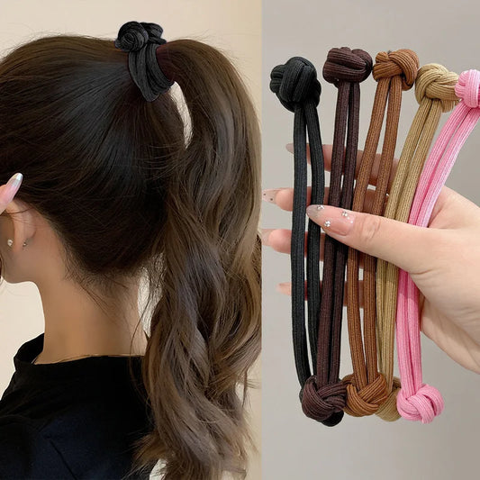 High Elasticity Rubber Hair Ties - 10 Pcs Set