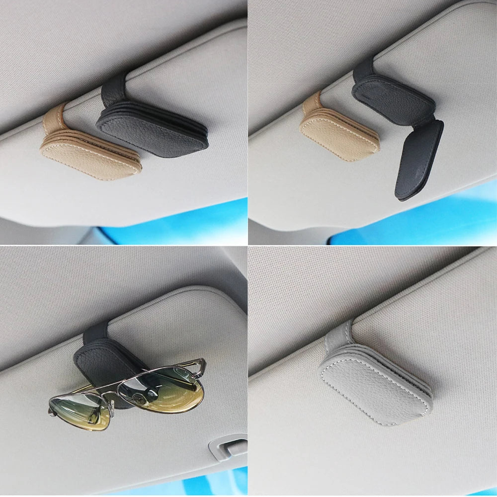 Car Sunglasses Clip Holder - Versatile Visor Organizer