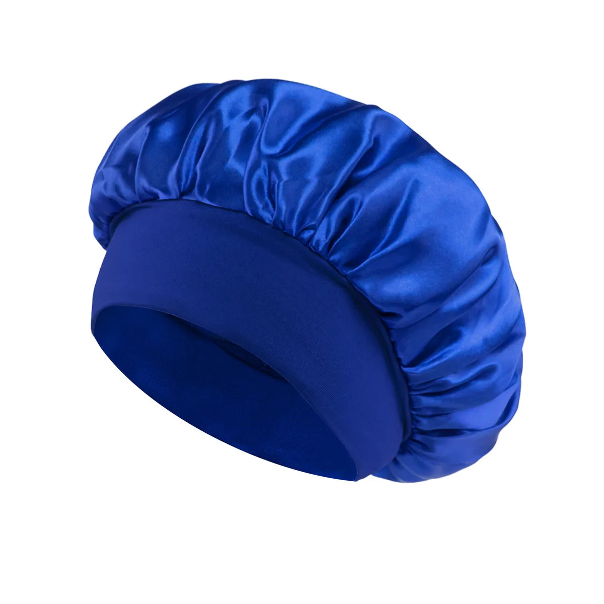 Large Silk Satin Lined Hair Bonnet - Sleep & Shower Cap for Long Hair
