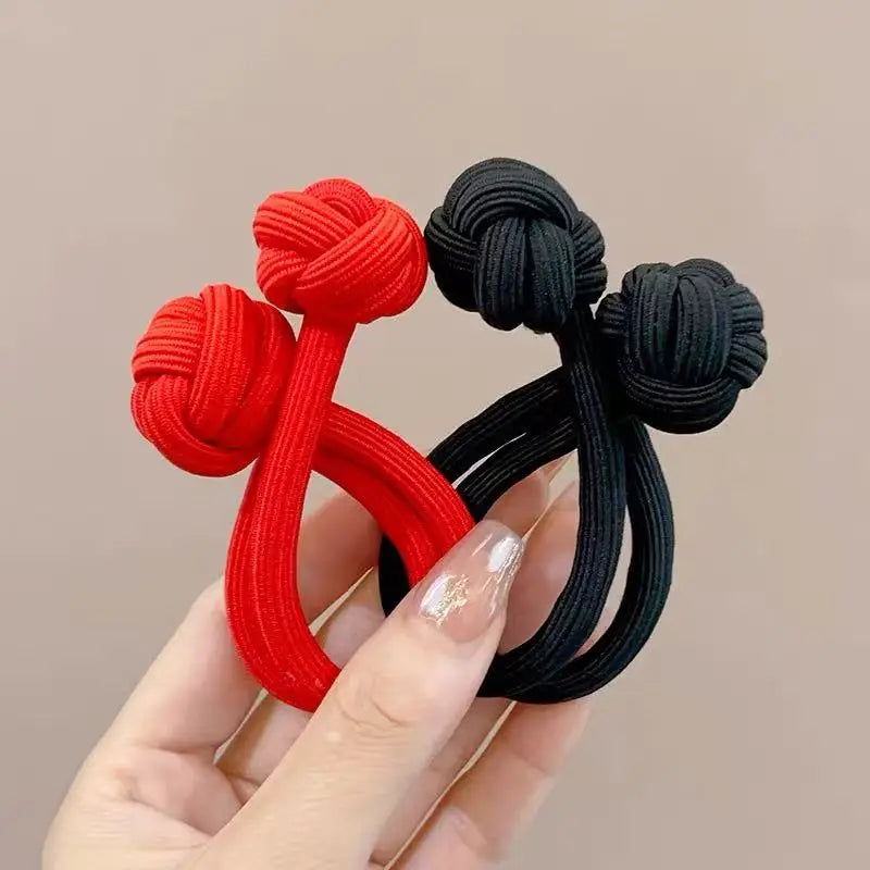 High Elasticity Rubber Hair Ties - 10 Pcs Set