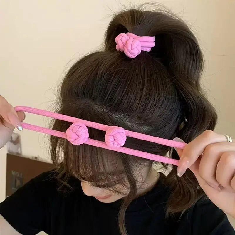 High Elasticity Rubber Hair Ties - 10 Pcs Set