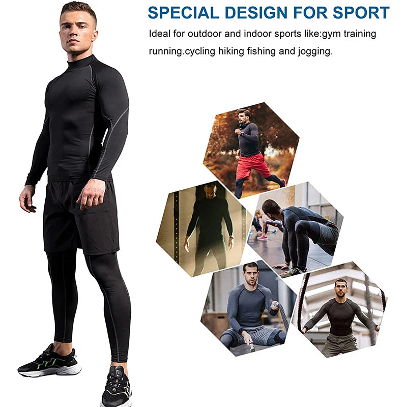 Quick-Dry Compression T-Shirt for Men