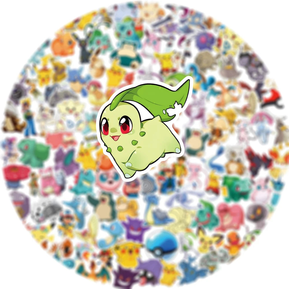Kawaii Pokemon Anime Stickers Set - Perfect for Kids and Collectors