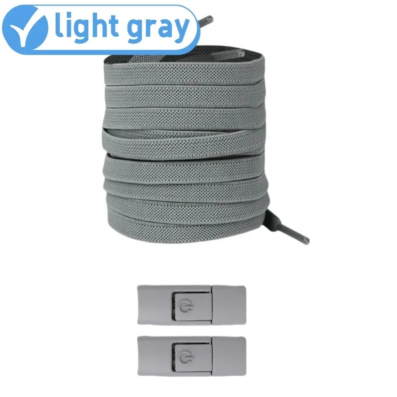 No Tie Elastic Shoelaces for Sneakers - Easy Lock System