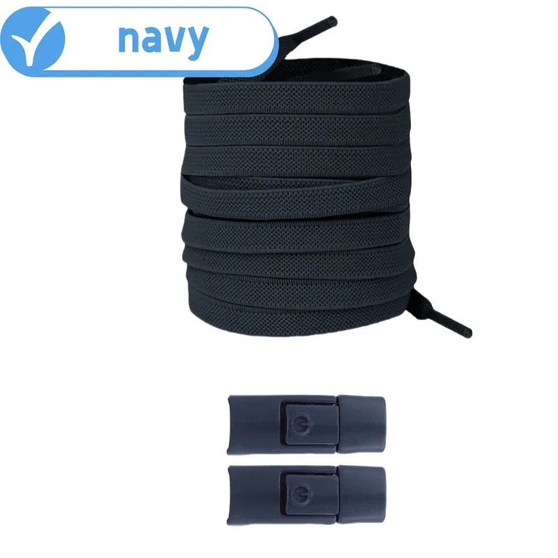 No Tie Elastic Shoelaces for Sneakers - Easy Lock System
