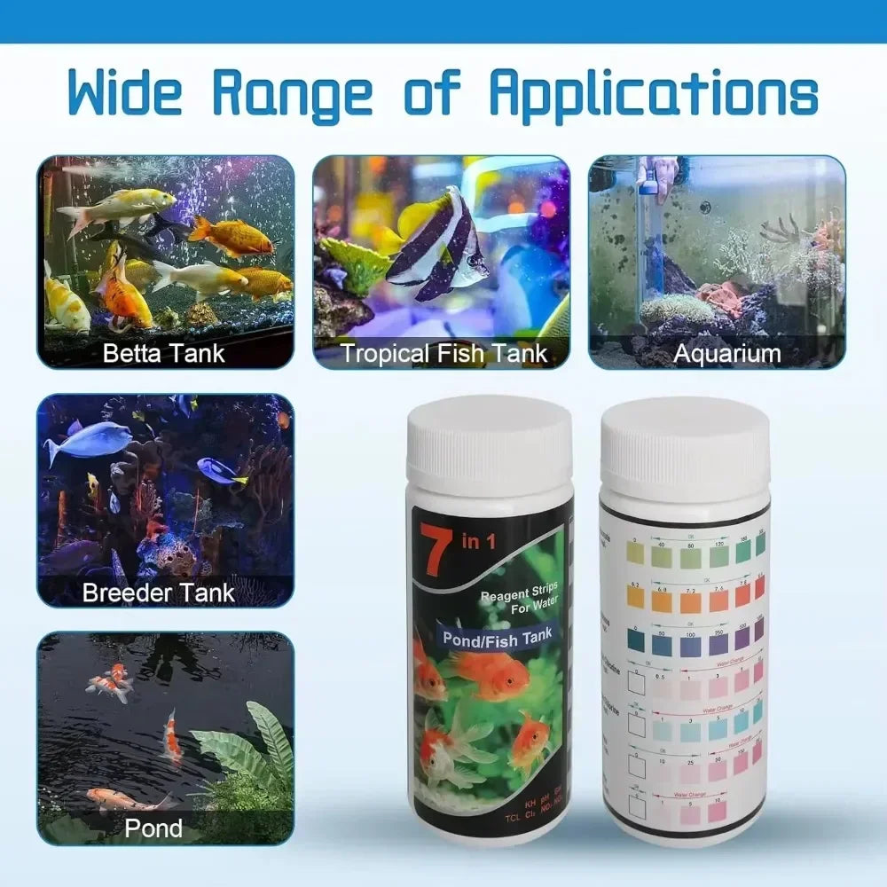 pH Test Strips for Freshwater Aquariums and Pools