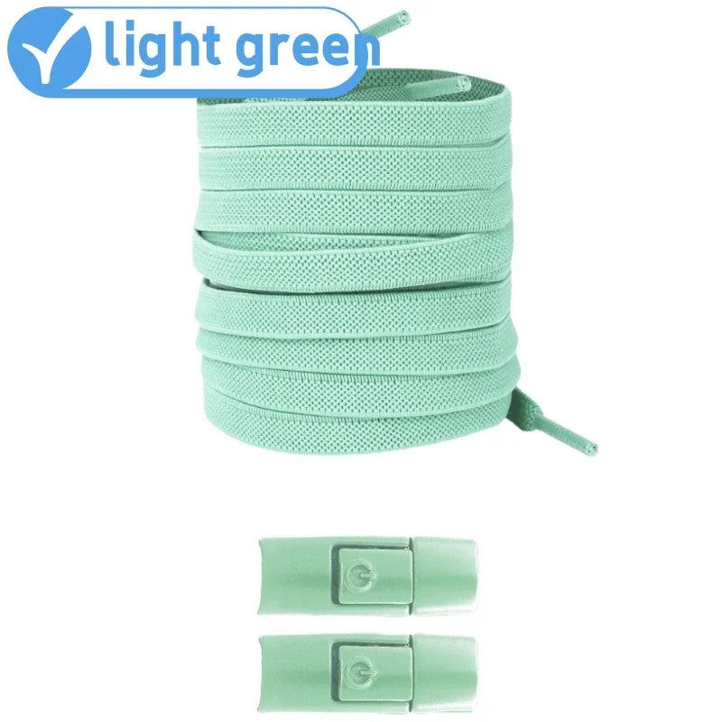 No Tie Elastic Shoelaces for Sneakers - Easy Lock System