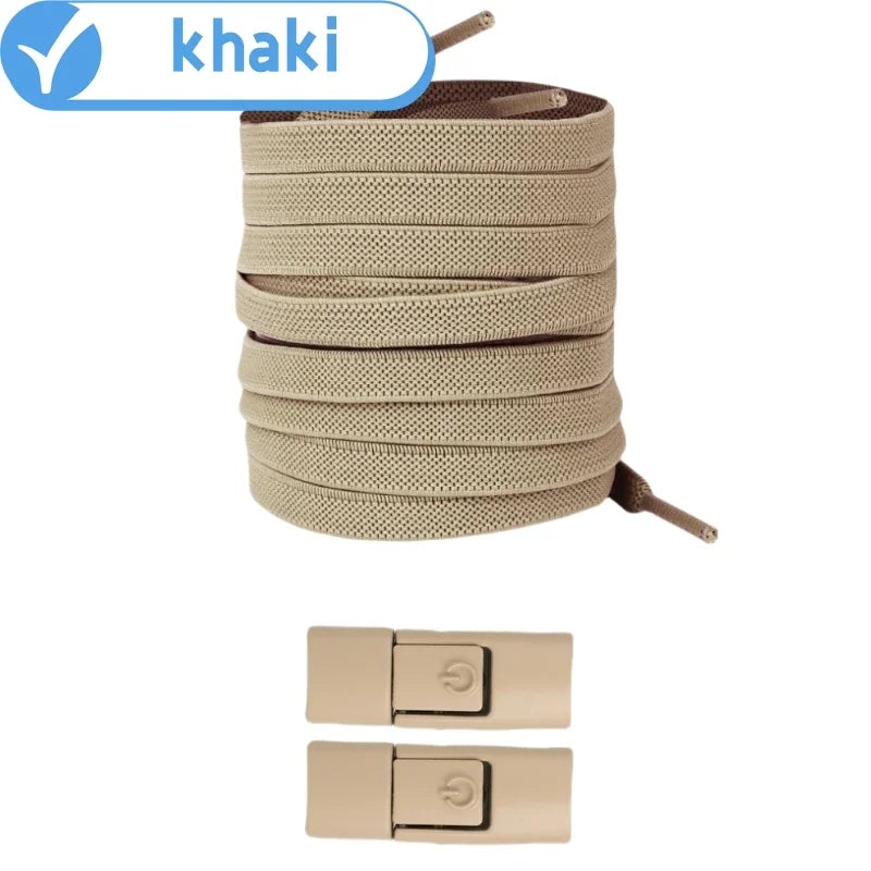No Tie Elastic Shoelaces for Sneakers - Easy Lock System