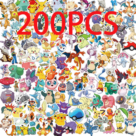 Kawaii Pokemon Anime Stickers Set - Perfect for Kids and Collectors
