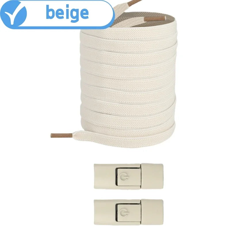 No Tie Elastic Shoelaces for Sneakers - Easy Lock System