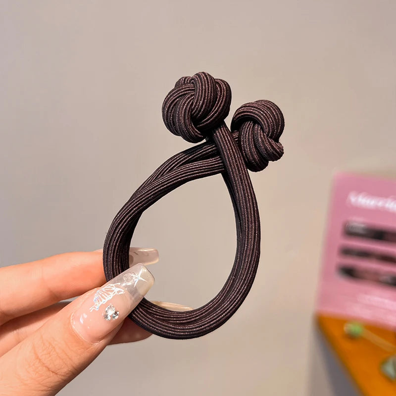 High Elasticity Rubber Hair Ties - 10 Pcs Set