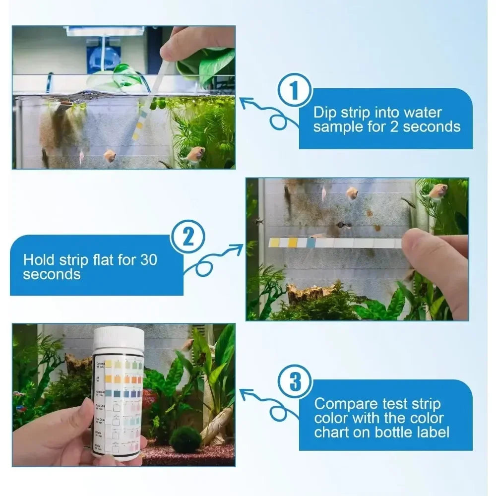 pH Test Strips for Freshwater Aquariums and Pools