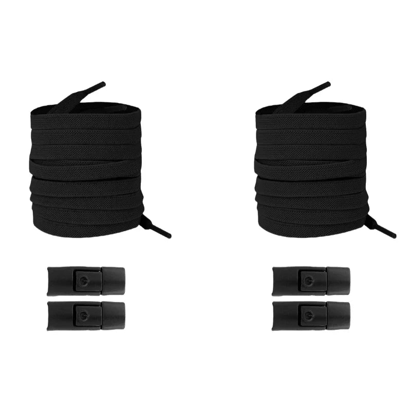 No Tie Elastic Shoelaces for Sneakers - Easy Lock System