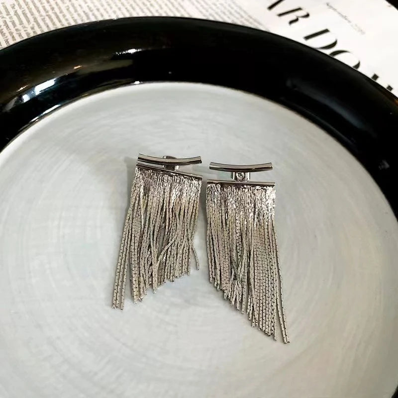 Bling Tassel Statement Earrings for Women