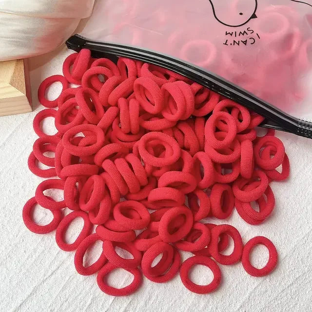 Colorful Nylon Elastic Hair Ties - Perfect for Kids