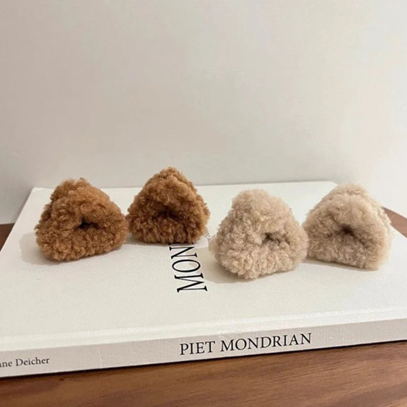 Cute Plush Cat Ears Hair Clips for Girls