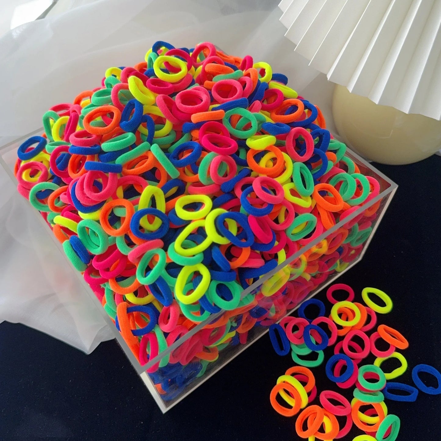 Colorful Nylon Elastic Hair Ties - Perfect for Kids