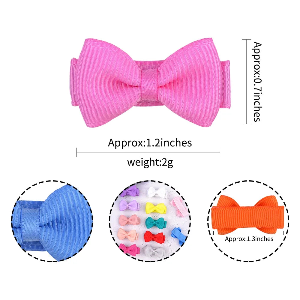 Mini Hair Bows for Kids - Colorful and Cute Hair Clips