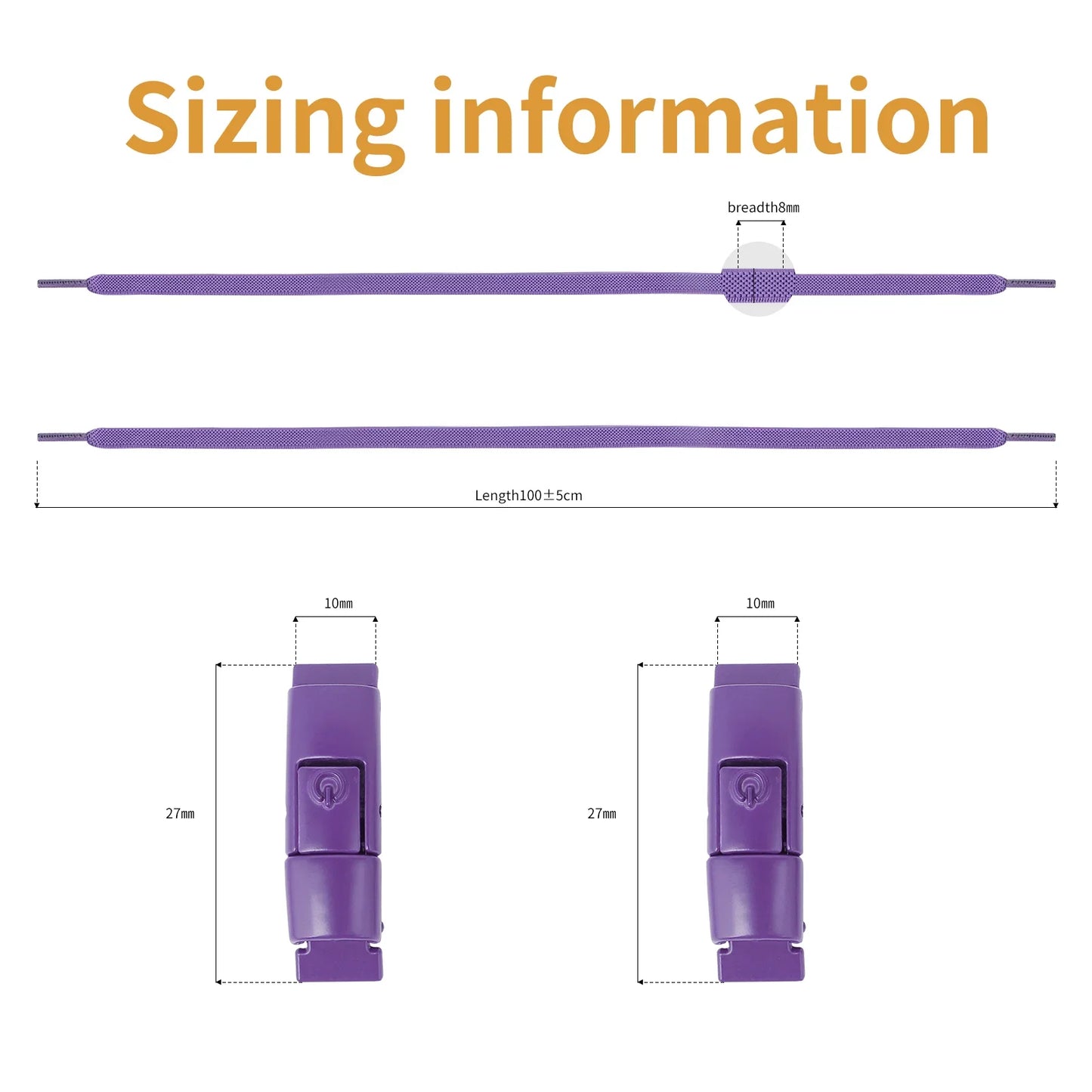 No Tie Elastic Shoelaces for Sneakers - Easy Lock System