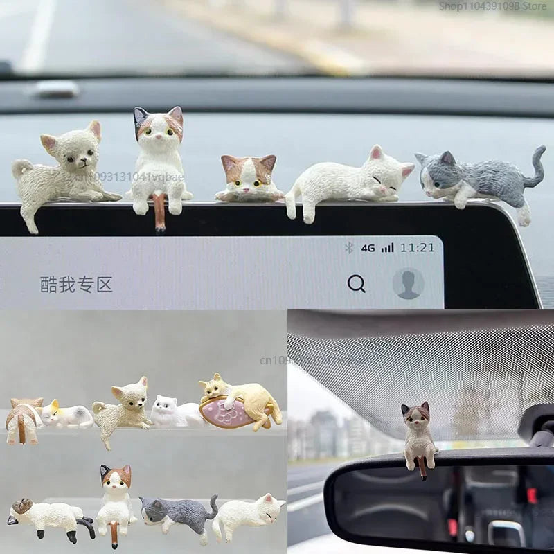 Cute Cartoon Cat Car Center Console Ornaments