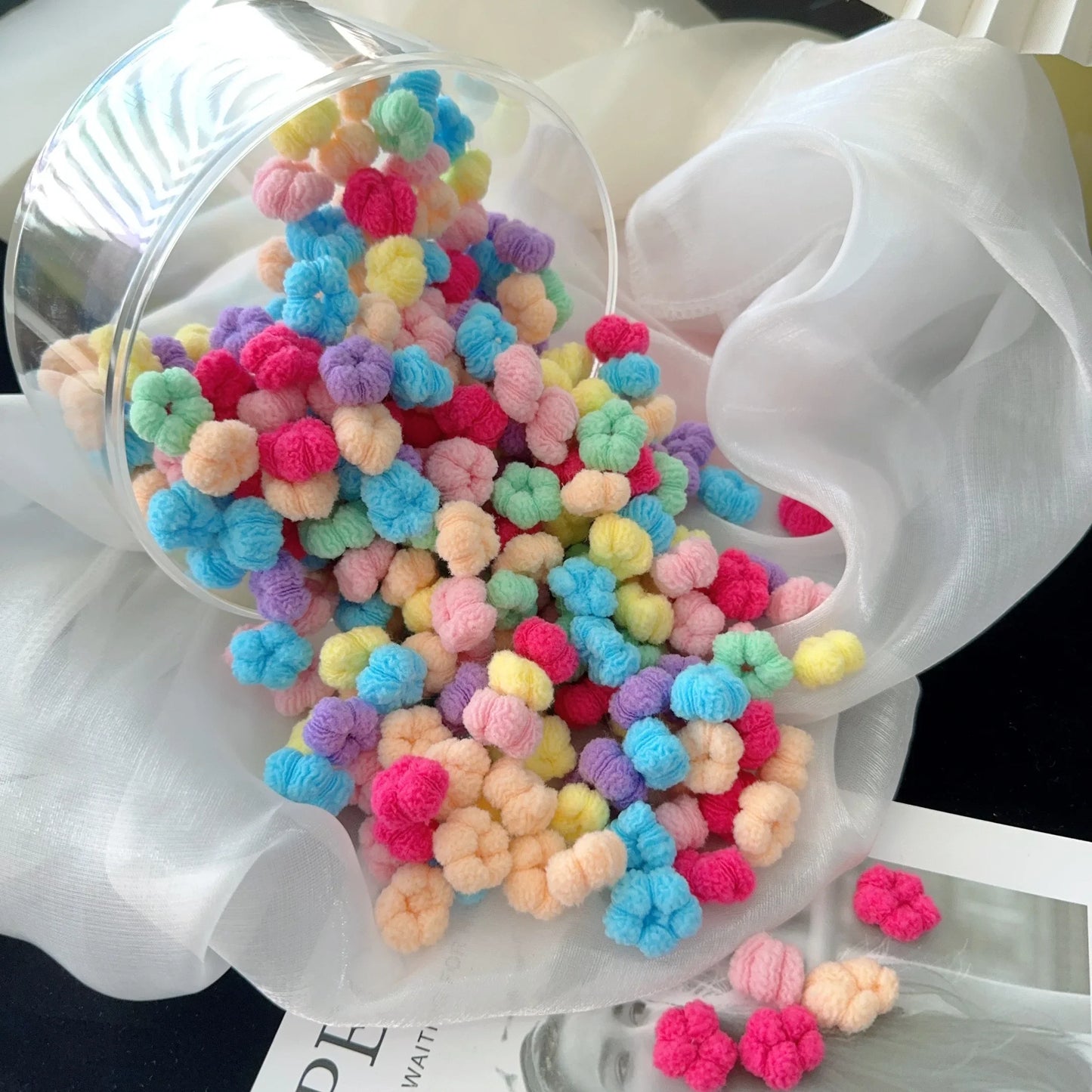 Colorful Nylon Elastic Hair Ties - Perfect for Kids