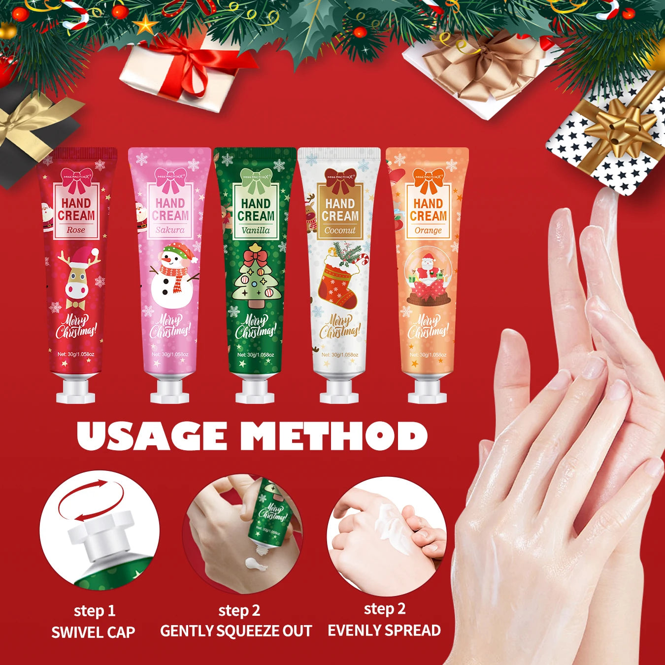 5-Pack Hand Cream Gift Set for Women